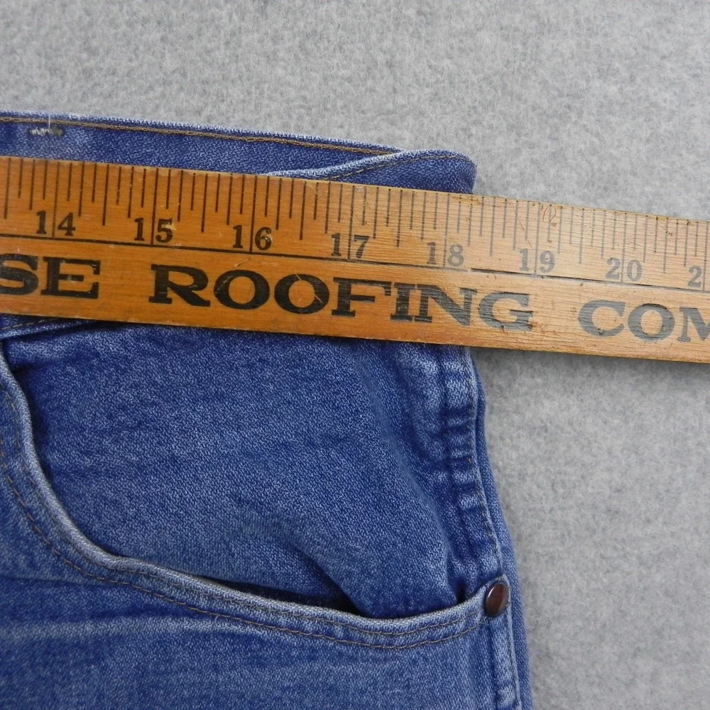 Wrangler Jeans Mens 36x30 Straight 31MWZPW Blue Distressed Denim Cowboy Cut